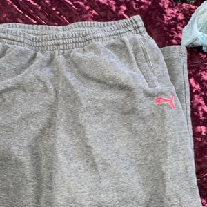Puma grey sweat pants